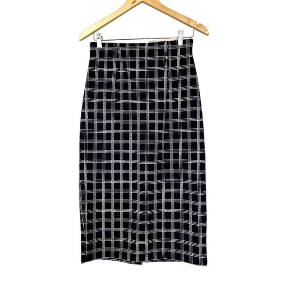 Halogen Dresses & Skirts - Halogen Plaid Tweed Pencil Skirt S